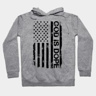 GOD IS DOP , Christian Jesus Faith Believer 4 th of july , us Hoodie